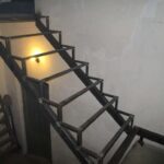 Лестница под зашивку прямо