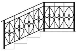 перила кованные 6